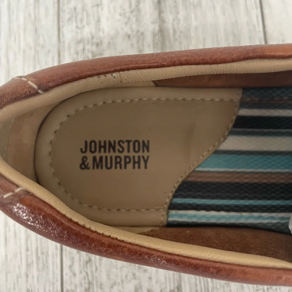 Johnston & Murphy McGuffey Slip On Kids Leather Loafer‎ Size 2M Boys